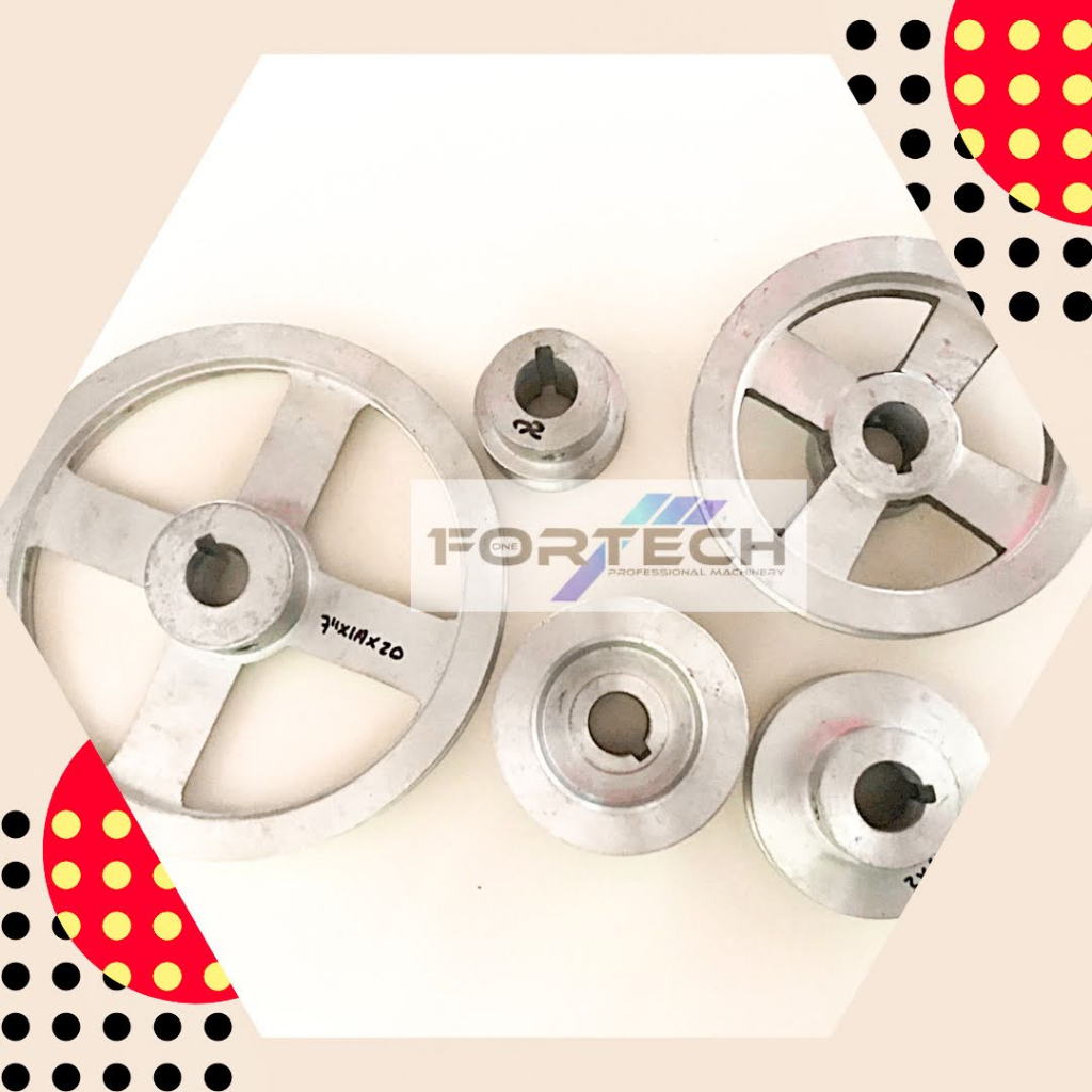 Pulley Alm A1 x 12 inch AS 19mm / 20mm / 25mm Pully / Pulli / Poli / Puli / Dinamo Mesin