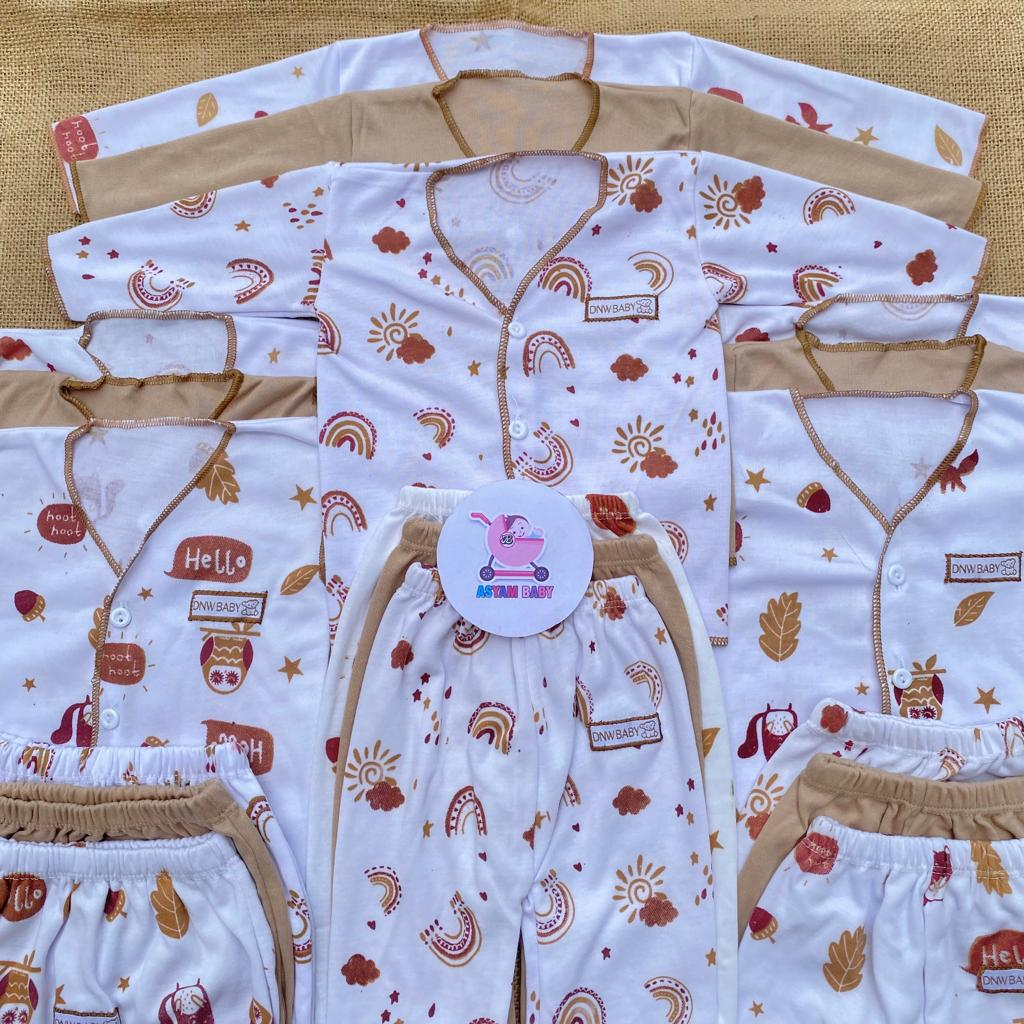 18 PCS BAJU BAYI BARU LAHIR NEWBORN SERIES COKLAT