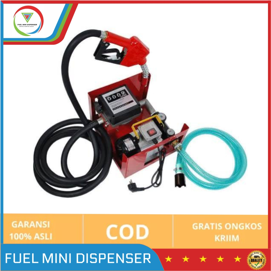 Pompa Minyak Diesel YB-60 / Fuel Transfer Pump Diesel Oil Minyak YB-60 | Pompa Transfer BBM Minyak Solar Premium Air dengan flowmeter