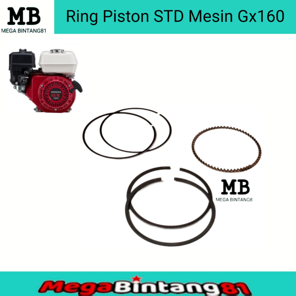 Ring seher mesin GX160 piston ring mesin GX160 ring piston GX160 Ring set GX160