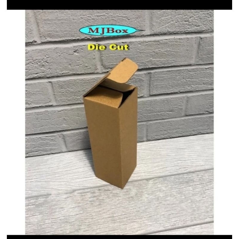 

box kardus karton uk. 4x4x15 cm model diecut bottol u/souvenir