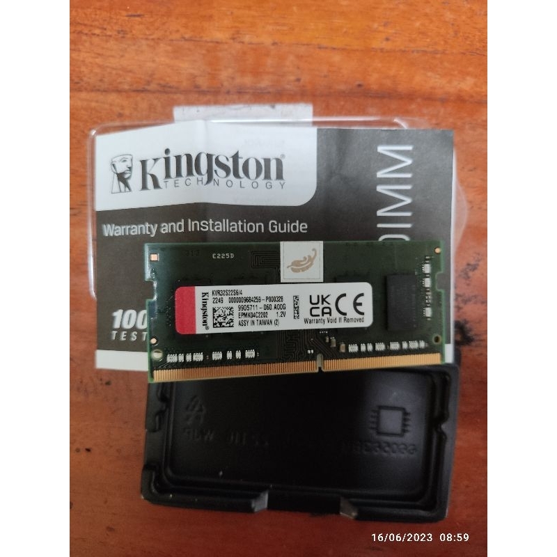 RAM 4 GB SODIMM DDR 4 3200Mhz
