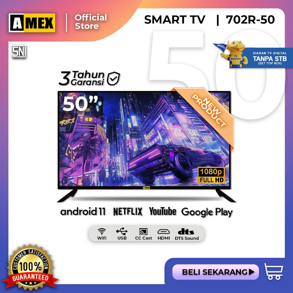 AMEX SMART TV 50" ANDROID
