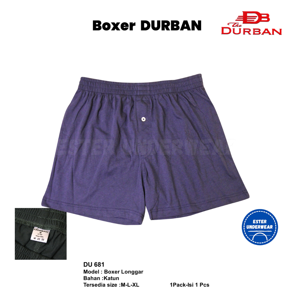 Celana Boxer Santai Pria DURBAN DU 681 1 Pcs