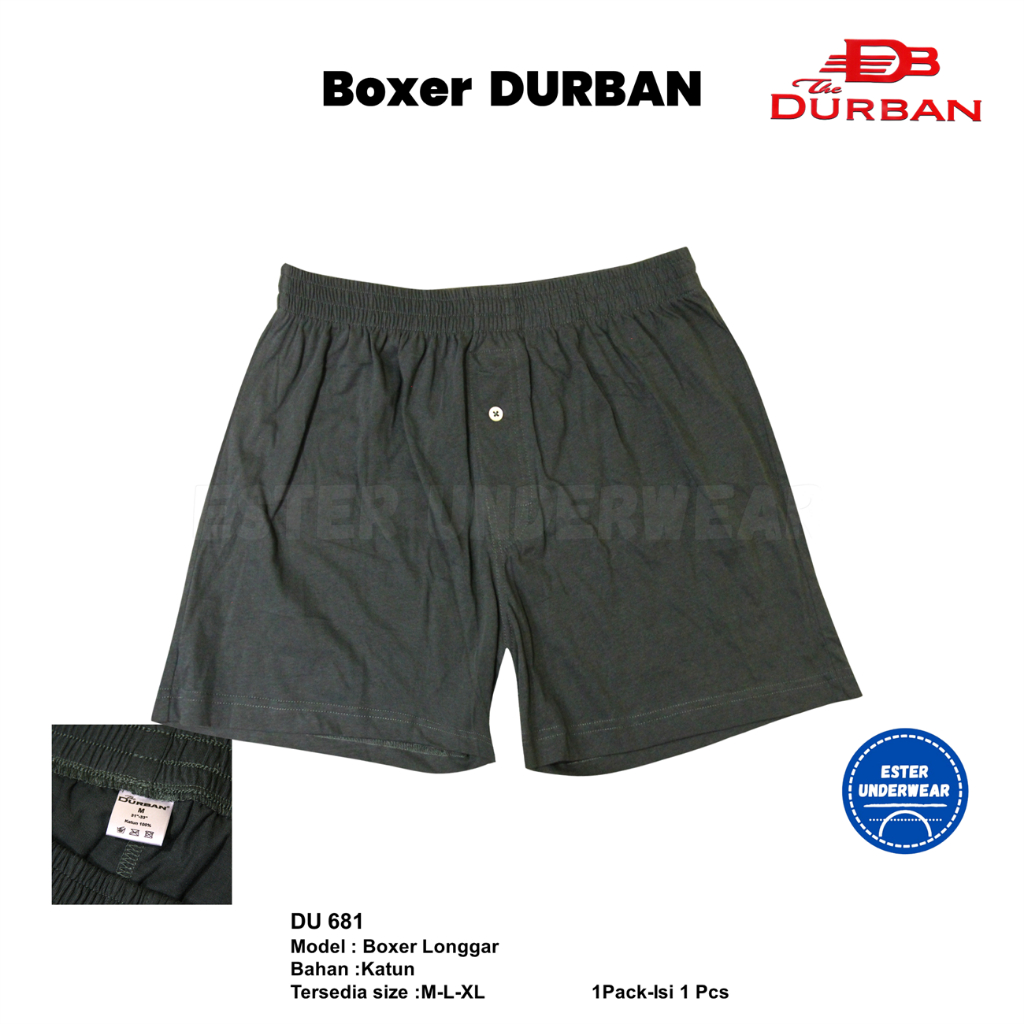 Celana Boxer Santai Pria DURBAN DU 681 1 Pcs