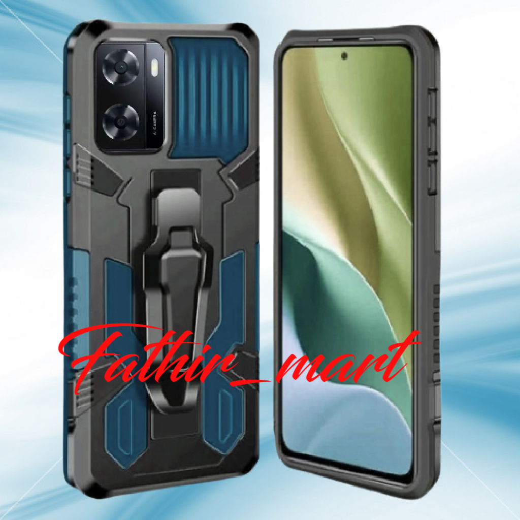 Case OPPO A57 2022 OPPO A77s Casing Standing Back Klip icristal Hardcase Robot New Cover