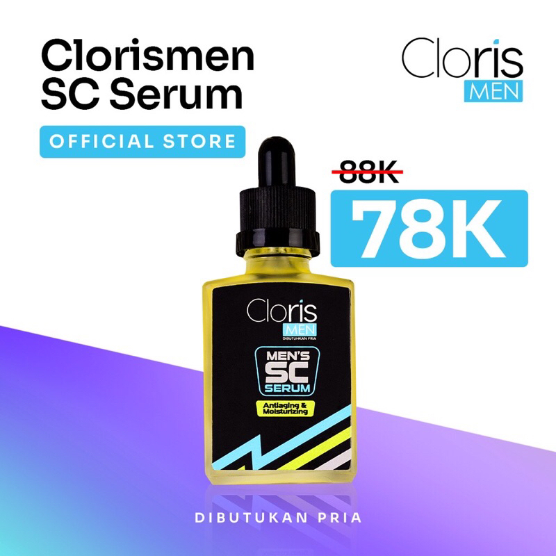 Clorismen SC Serum 30ml - Serum Wajah Pria Memudarkan Bekas Jerawat Bopeng