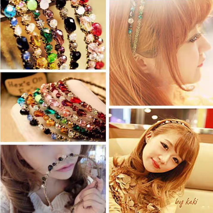 (Hello Girl)B20 Bando Wanita Diamond Metal Gaya Korea Import