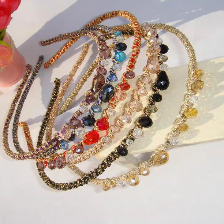 (Hello Girl)B20 Bando Wanita Diamond Metal Gaya Korea Import