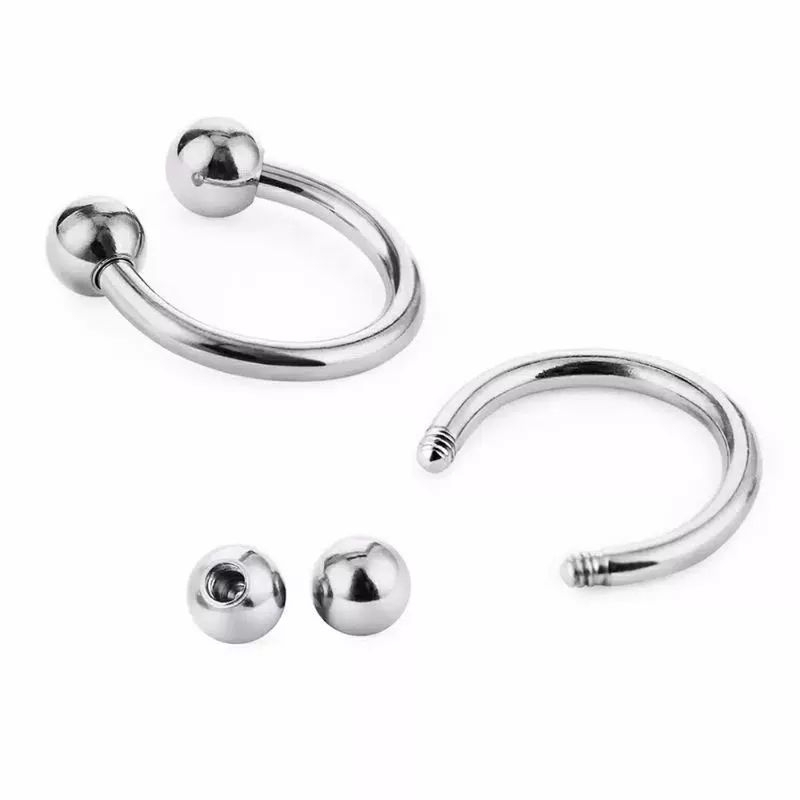 Piercing Rosi U Earring Septum Helix Tragus Lips Stainless Steel Tapal Kuda