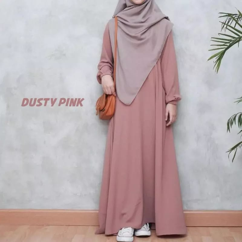 baju abaya turki gamis model tangan kerut