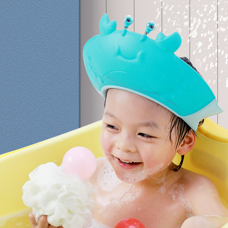 Premium Topi Keramas Anak Bayi Shower Caps Bahan TPE + PP / Topi Mandi Bayi / Topi Pelindung Mata Bayi Saat Keramas Mandi