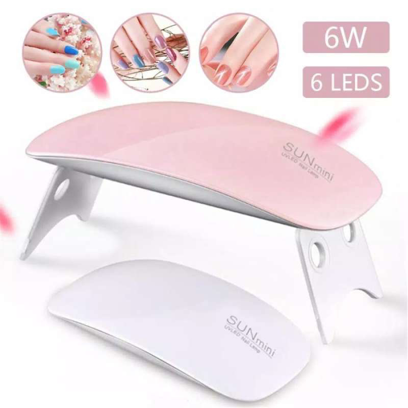 SUN MINI UV LAMP Pengering Perawatan Kutek Kuku UV LED Nail Dryer Portable 6W