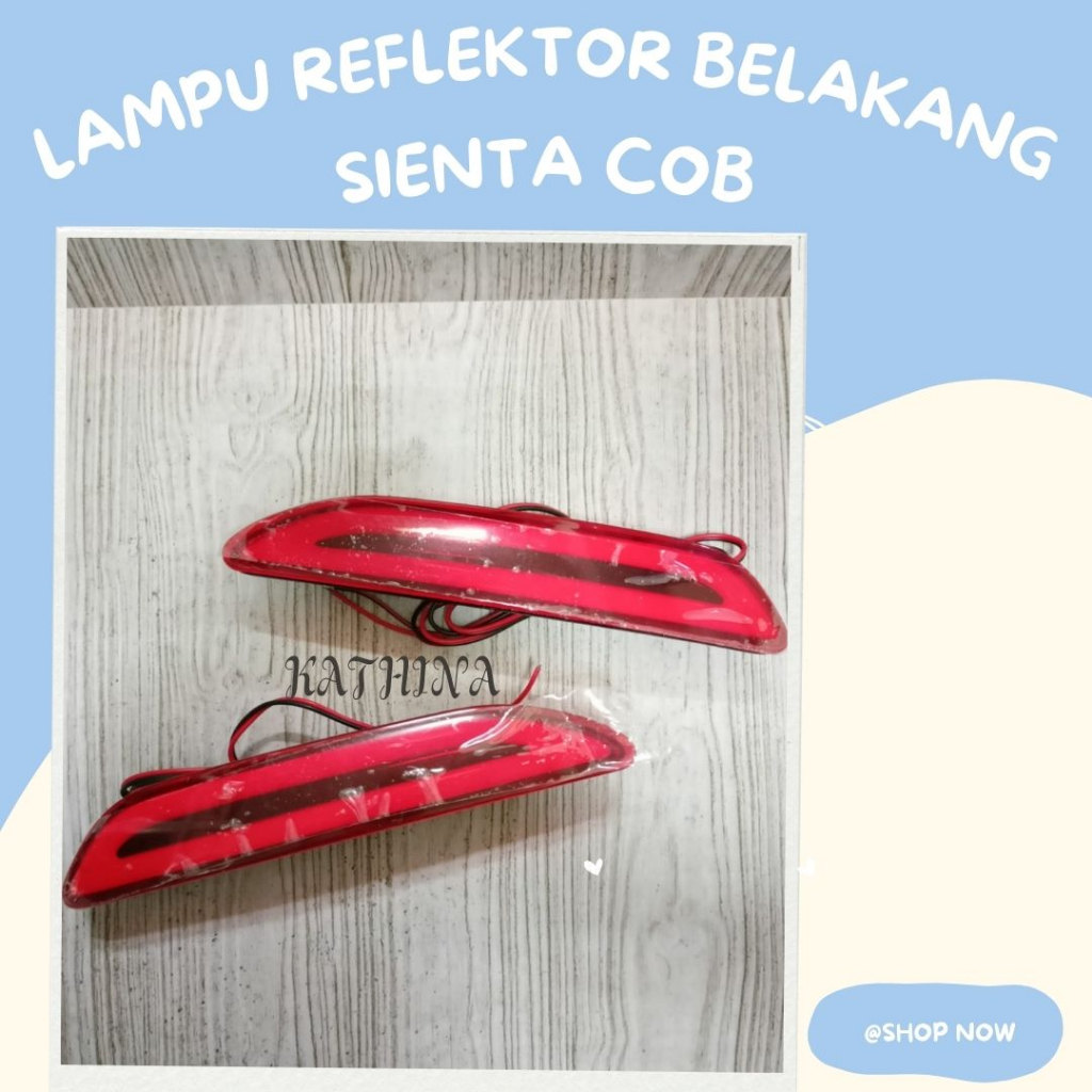 Lampu Reflektor Belakang Mobil Sienta Lampu Bumper Belakang Mata Kucing