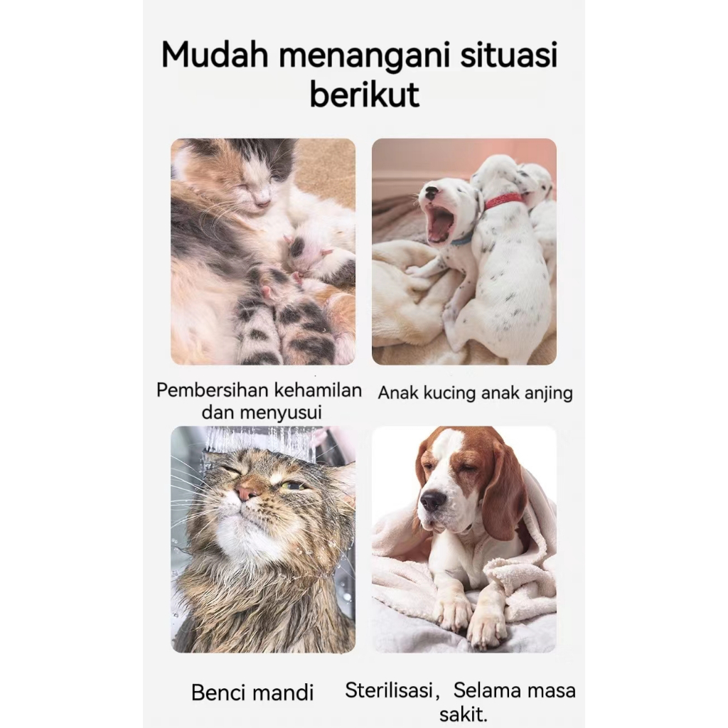 1Pack isi 6pcs Sarung Tangan Sekali Pakai Kucing Pet Dry Cleaning Sarung Tangan Pembersih Anjing Tisu Basah Mandi Pembersihan Pijat Perlengkapan Pembersih Hewan Peliharaan