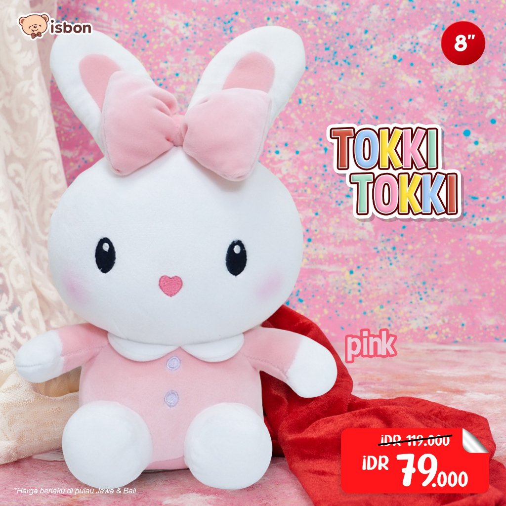 ISTANA BONEKA Kelinci Rabbit Tokki Tokki Lucu Imut Halus Bahan Premium Boneka Bayi Anak