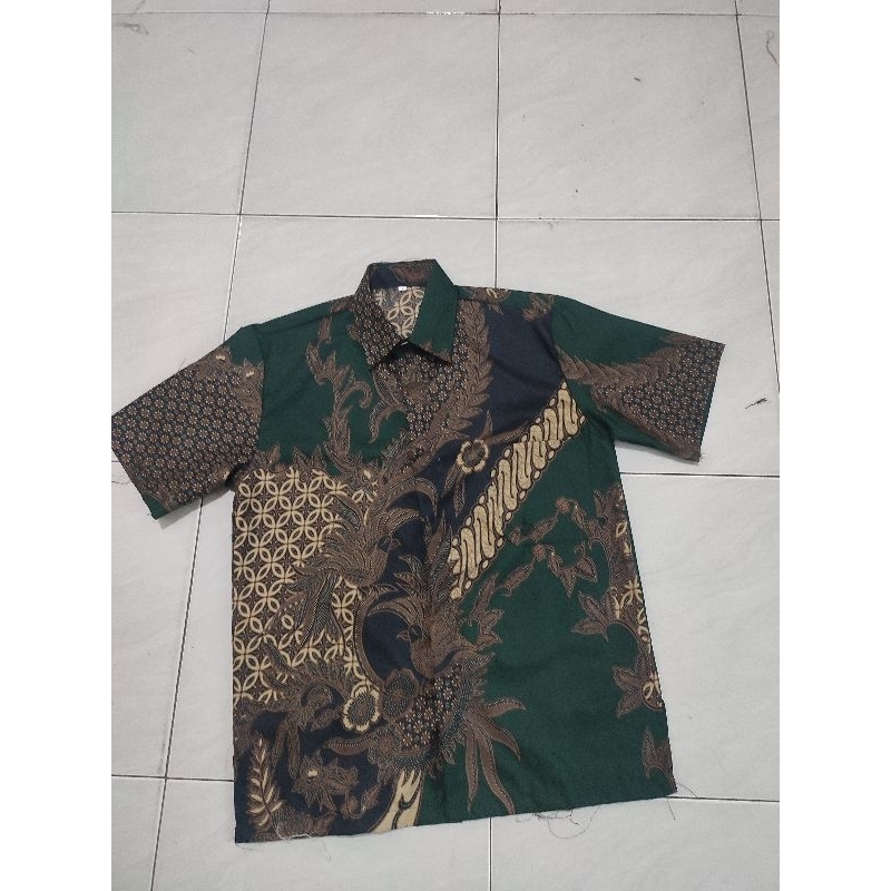 KEMAJA  - KEMEJA Batik Lengan Pendek Semi Formal Bisa Buat Seragaman M, L, XL, XXL