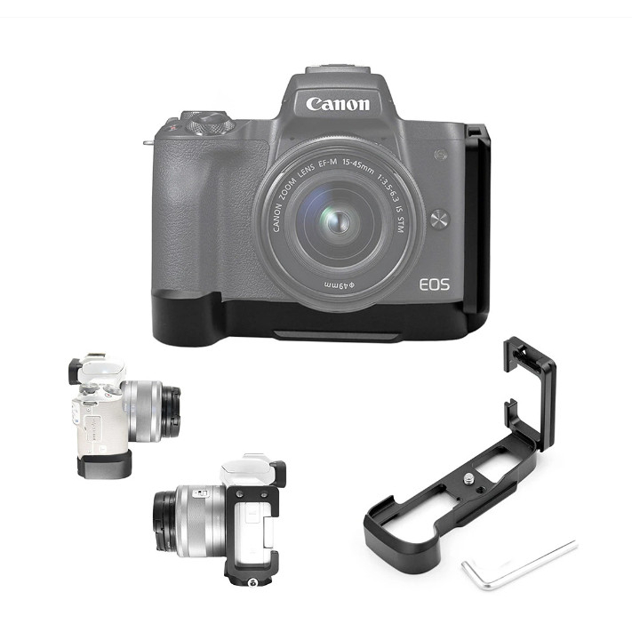 Quick Release L Plate Hand Grip Bracket Holder Canon EOS M50 M50 II