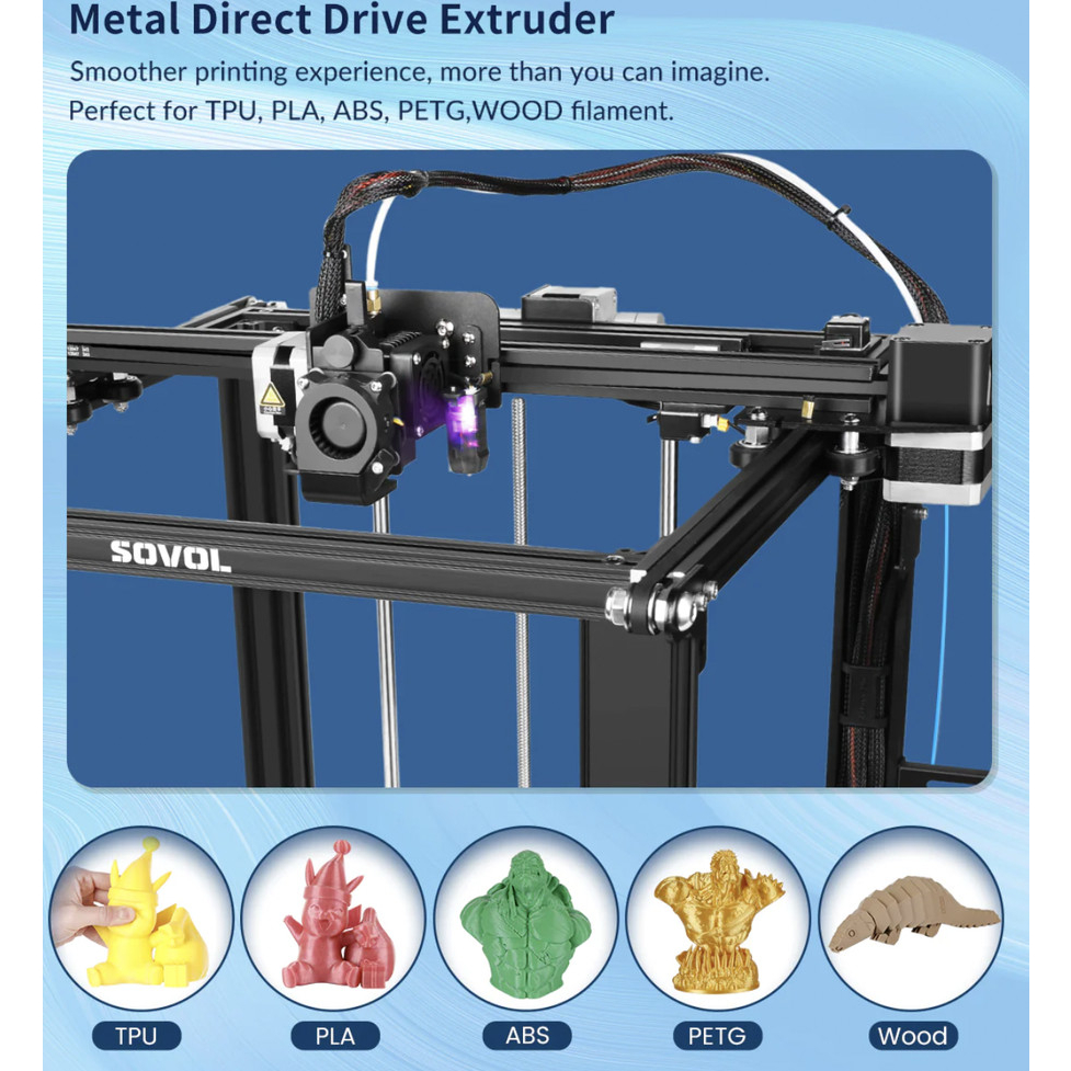 Sovol SV05 Cubic Ultimaker Style 3D Printer Direct Drive Autoleveling