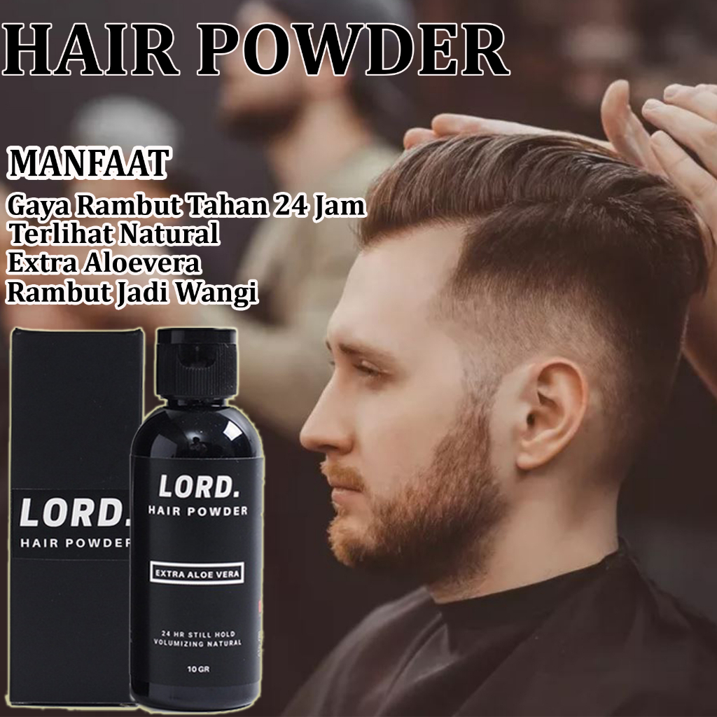 Hair Powder styling hairnerds pria pomade rambut bubuk -  bedak rambut pria professional