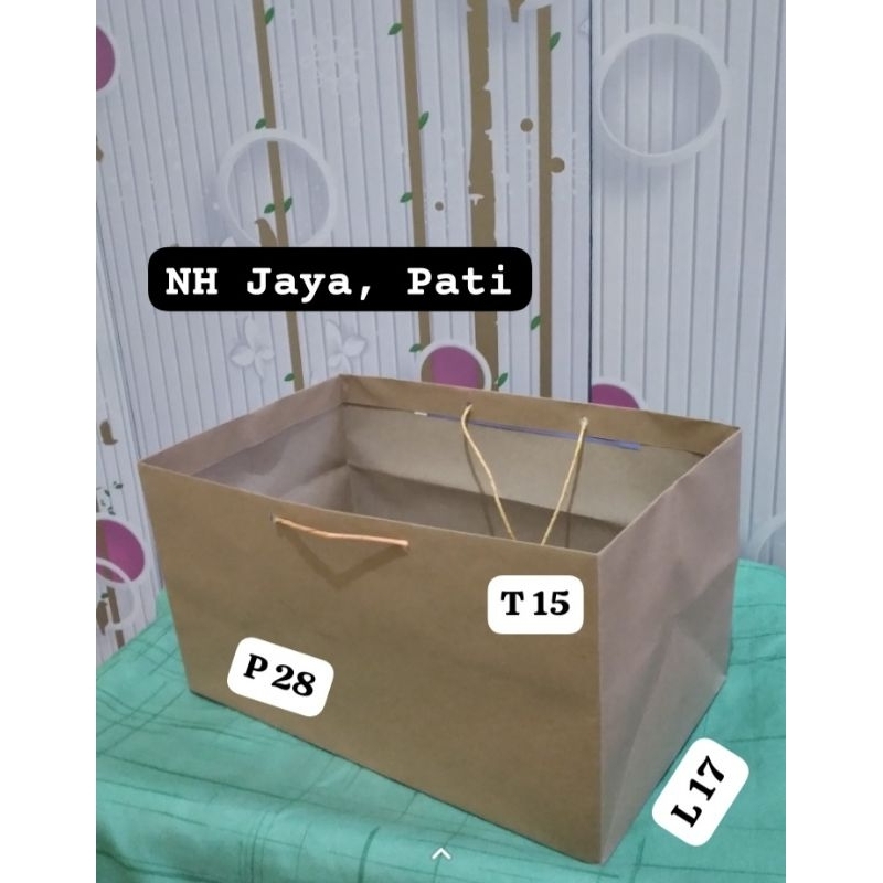 

PaperbagBrownies 28×17×15|Tas Kertas Bolu,Donat