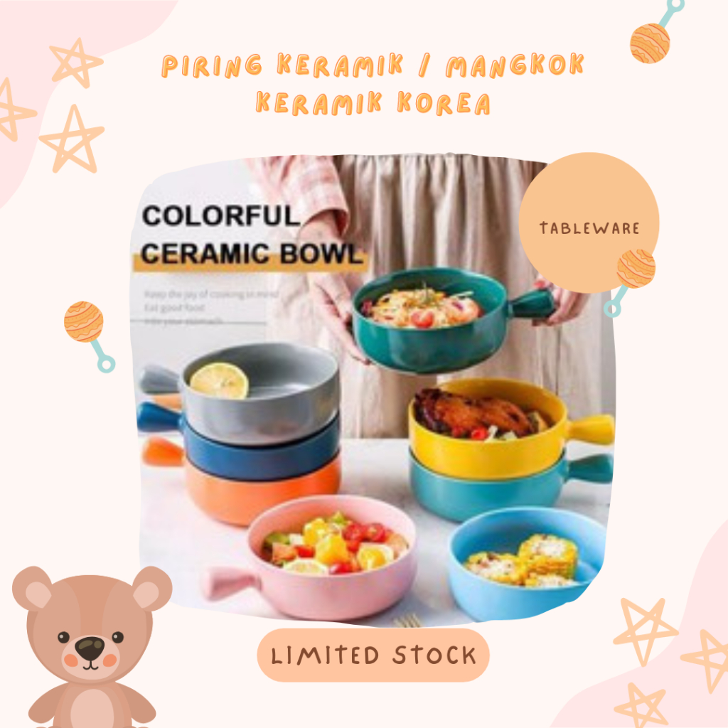 Piring Keramik / mangkok keramik korea