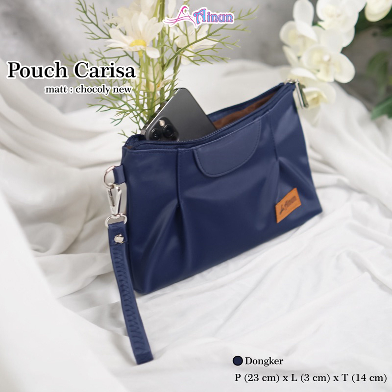 POUCH CARISA BY AINUN TAS WANITA MURAH BAHAN CHOCOLY