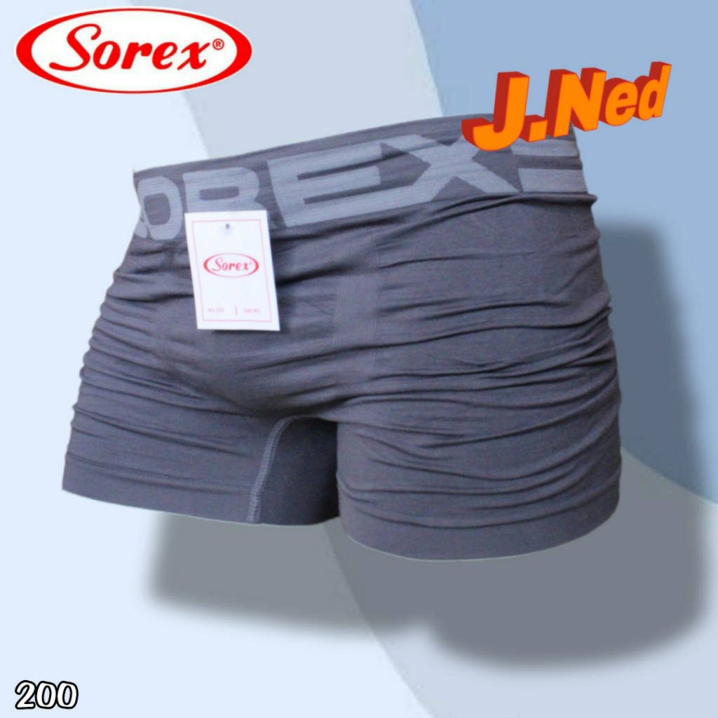 J200D 2 PCS CELANA DALAM PRIA BOXER SOREX SIZE M - XXL