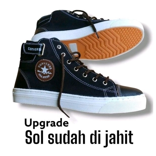 Sepatu Conves Boot Sneaker Casual Sol Sudah Di Jahit