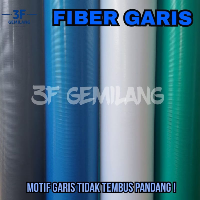 Fiber Plastik Penutup Pagar GARIS 0.75mm ORI HIGH QUALITY Meteran