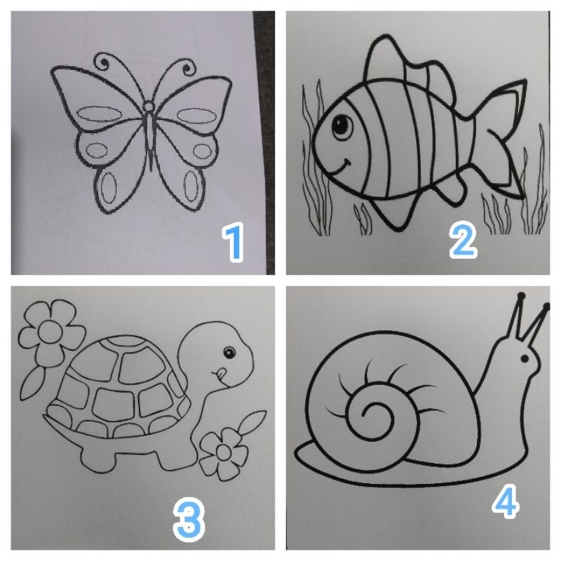 GAMBAR DI KARTON TEBAL- UNTUK KOLASE-A4