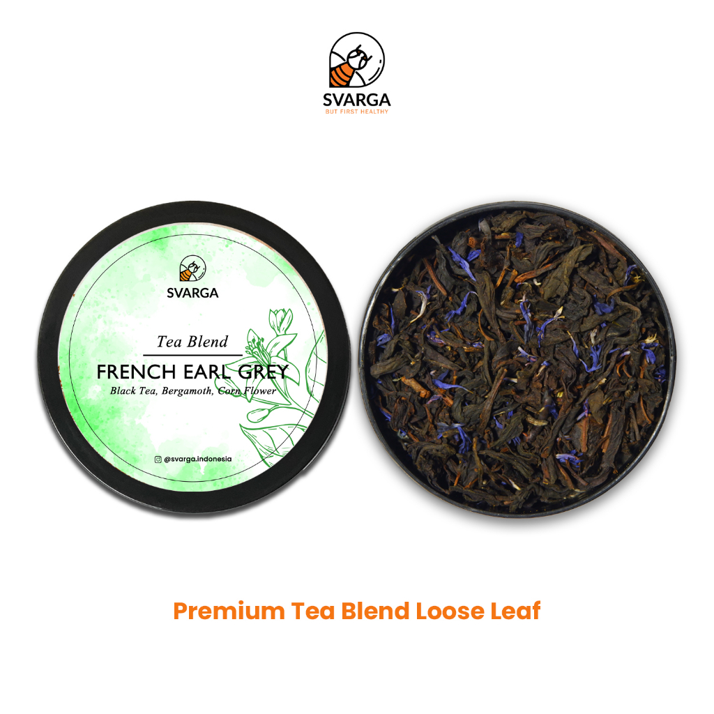 

French Earl Grey Tea Blend Svarga - Black Tea - Loose Leaf Tea