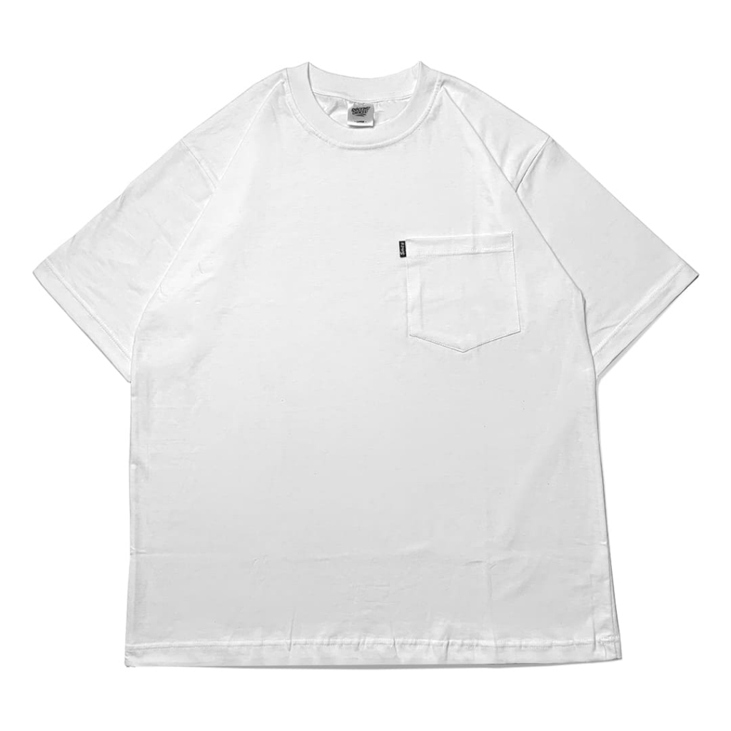 T-shirt | Oversize | Pocket | White | Snackingchoices