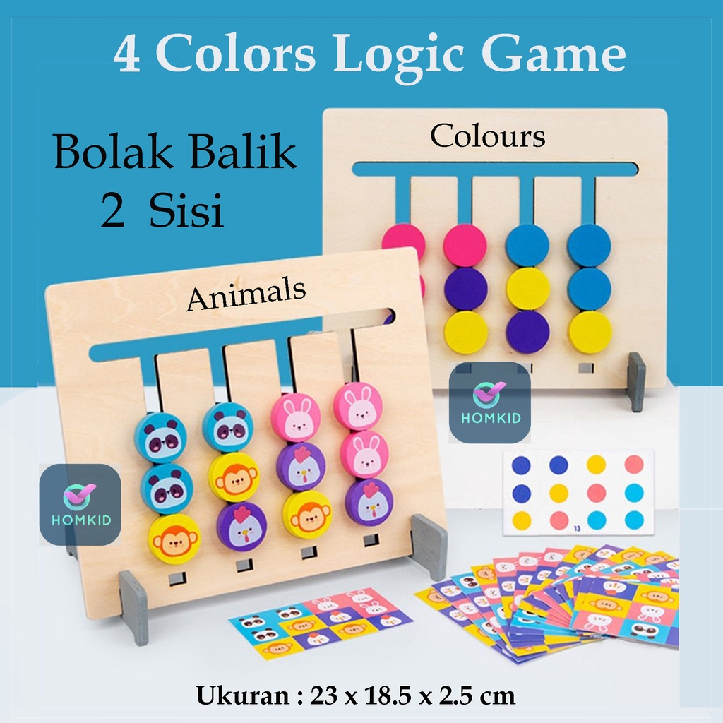 Mainan Edukasi - Dinosaur Logic Game LCM28 / LCM29- Mainan Puzzle