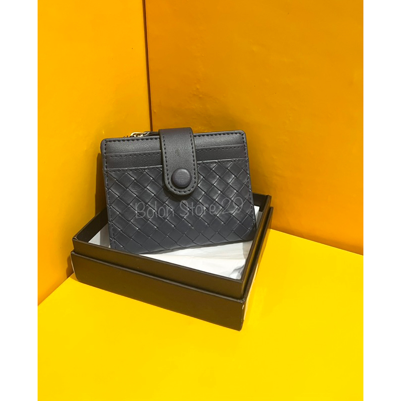 Dompet Pendek Lipat Bahan Anyam Freebox