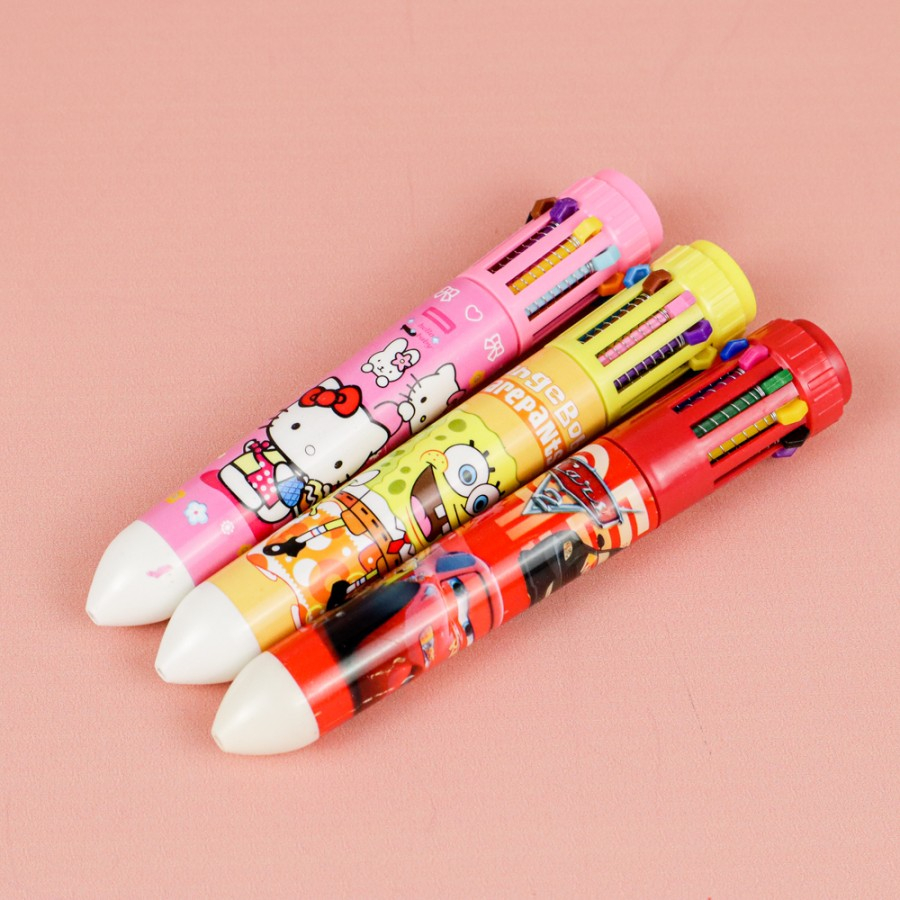 

bulpen 10 warna bermotif lucu/pulpen/pulpen anak anak