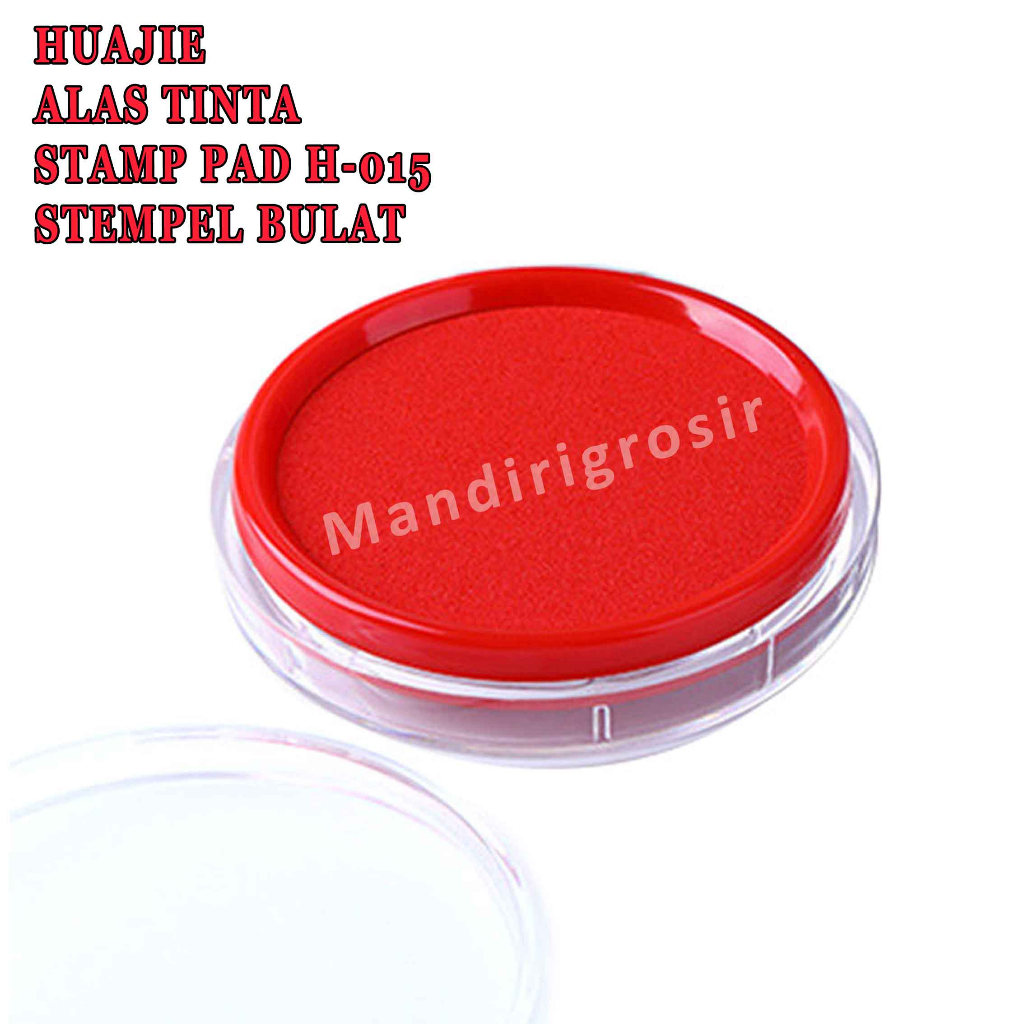 Alas Tinta * Huajie Stamp Pad * Stempel Bulat * Stamp Pas H-015