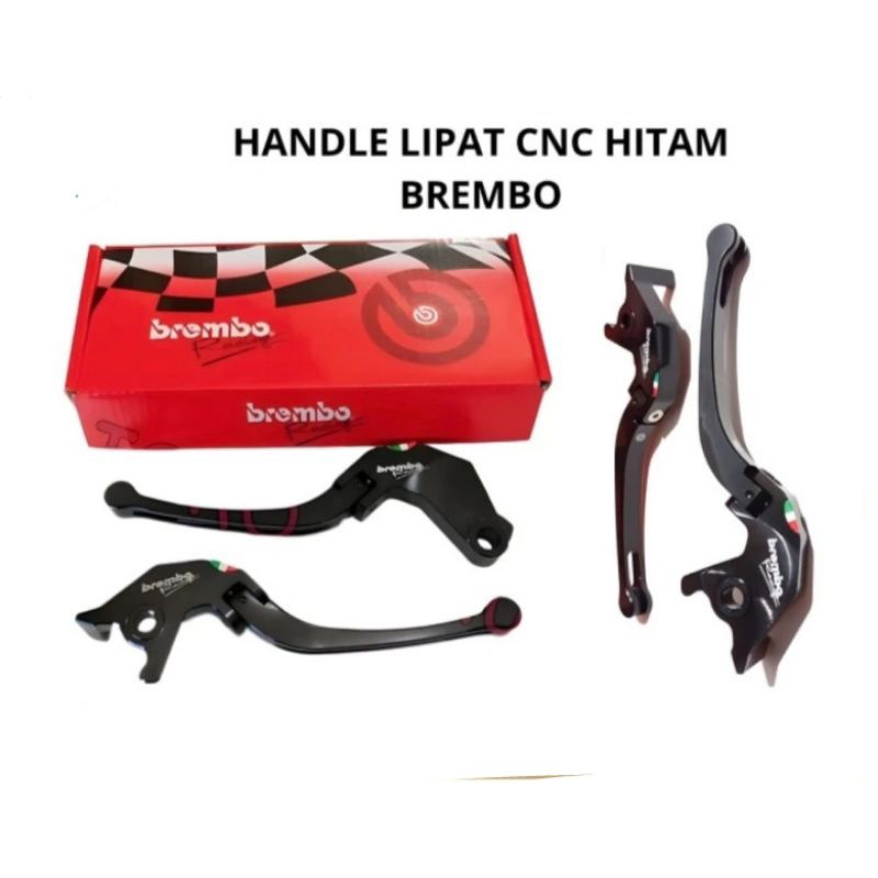 HANDLE REM LIPAT CNC SETELAN KIRI KANAN HITAM BREMBO BEAT NINJA NMAX TIGER VIXION VARIO NEW