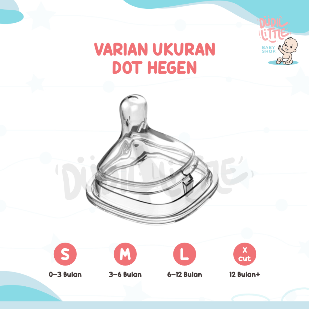 Dot Hegen Nipple botol bayi aliran cepat antikolik BPA Free