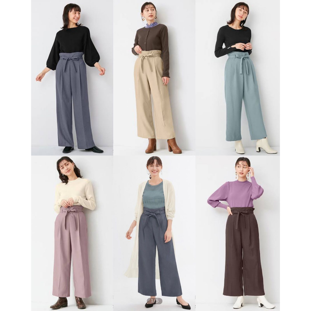 GU Belt Tuck Straight Pants