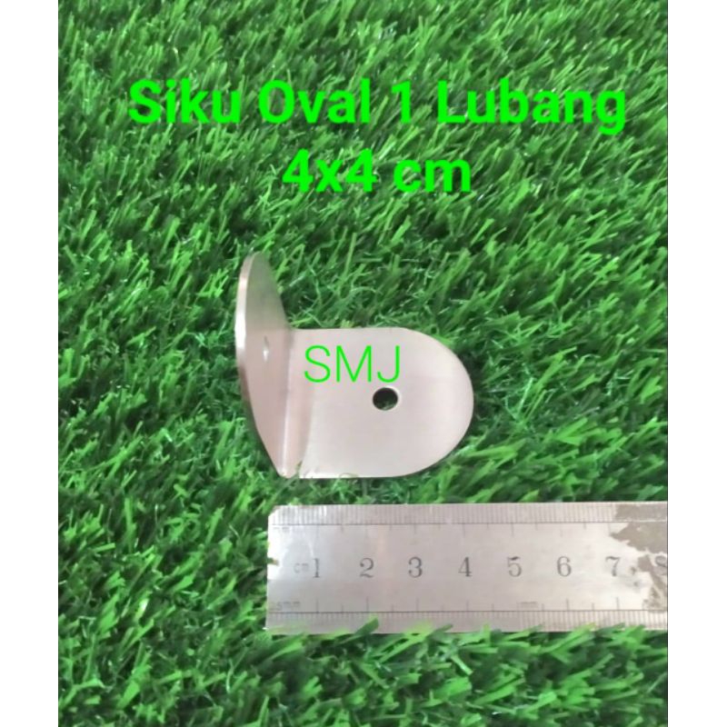 Siku Oval 4x4 cm (1 lubang ) Tebal 2mm