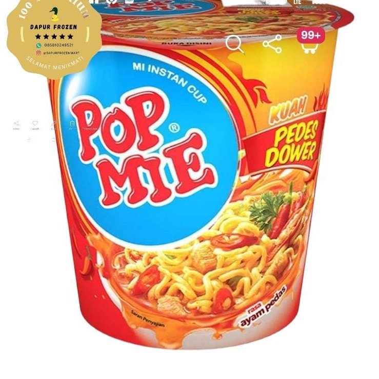 

Pop Mie Kuah Pedes Dower 76 GR