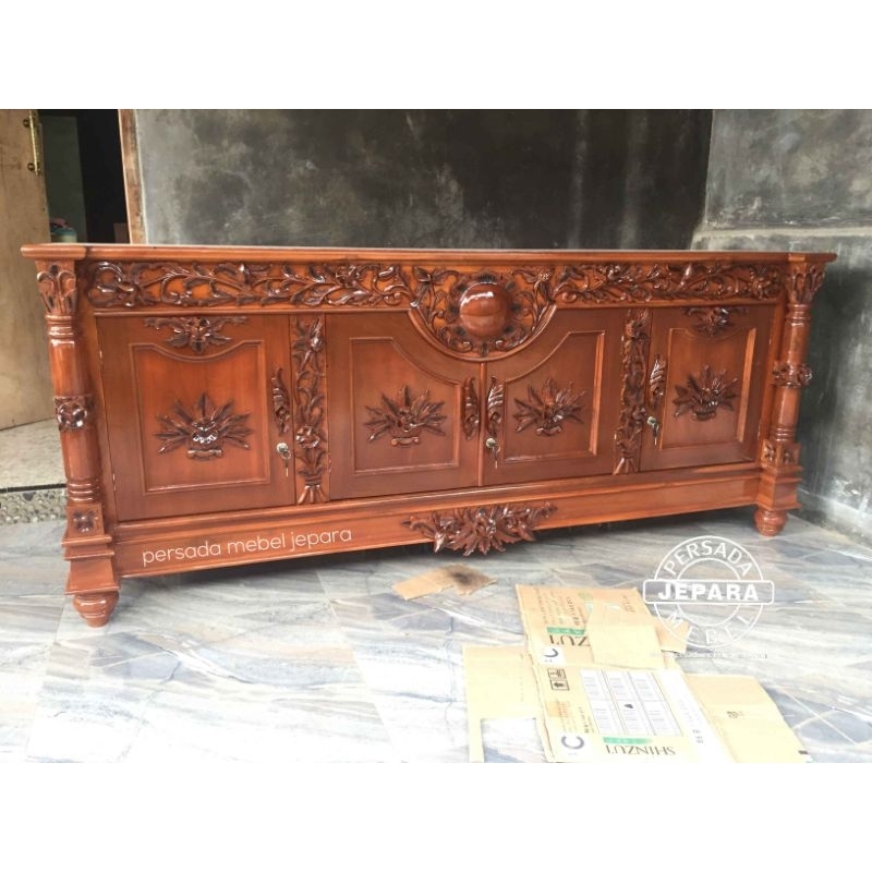 Bufet matahari / Bufet jati / Bufet ukir jati jepara