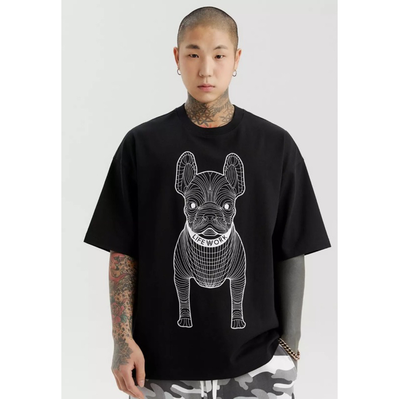 Life Work Big Radog T-Shirt Jet Black