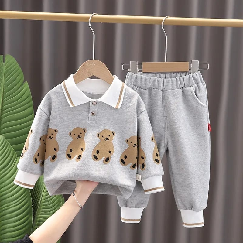 PROMO-SETELAN SWEATER ANAK LAKI LAKI PREMPUAN UMUR 1-5 TAHUN MOTIF BEAR SWETER ANAK BAHAN FLACE TERBARU