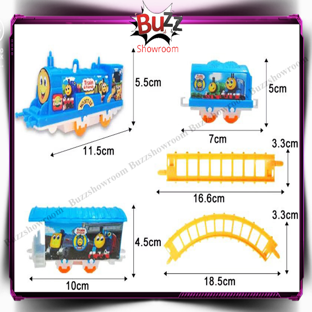 TO MAS Train Set Mainan Anak Rel Kereta Api Elektrik &amp; Friends