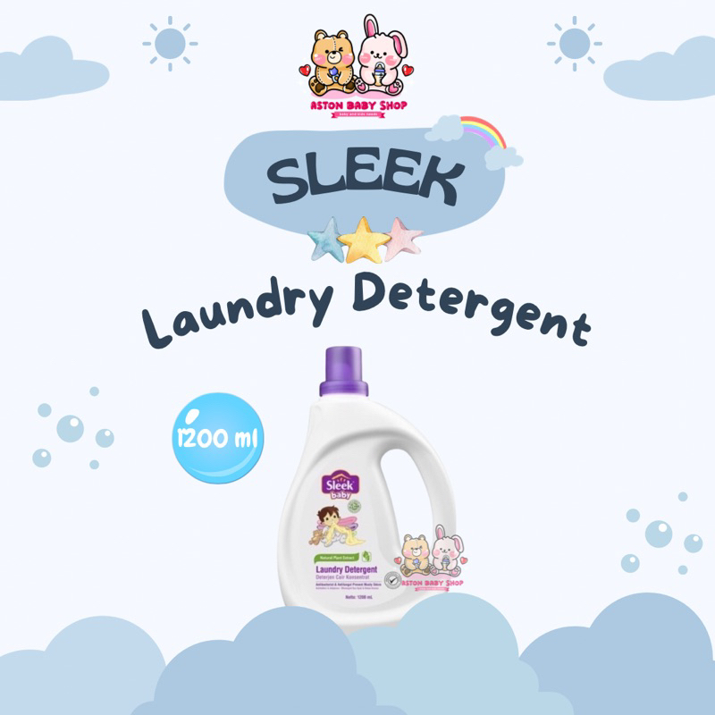 Sleek Baby Laundry Detergent Botol 1200 ml Sleek Baby Detergent