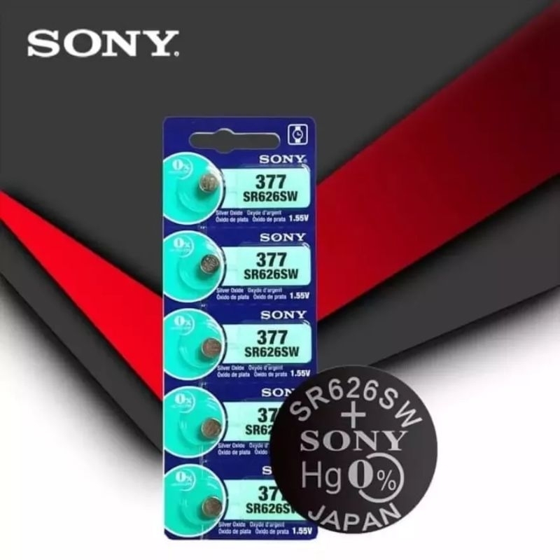 sony baterai batrai batre jam tangan 626/377 baterai jam merek sony 626 377