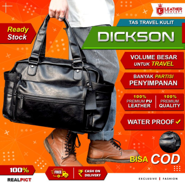 Unik Tas Travel Kulit Tas Gym Kulit Travel Bag Kulit Tas Kulit DICKSON Murah