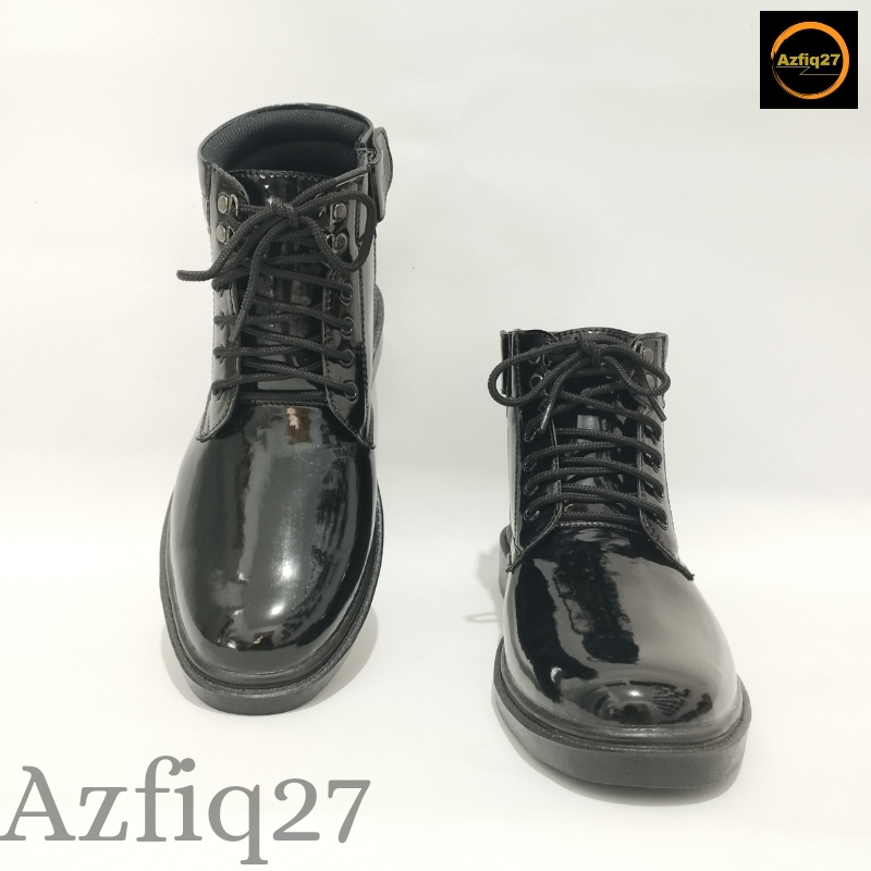 Sepatu Pdh Tni Polri Security Original Mengkilap Formal Terbaru Merk Azfiq27 #2